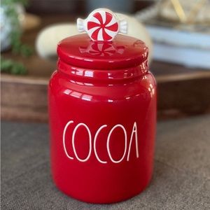 Rae Dunn Baby Peppermint Cocoa Canister